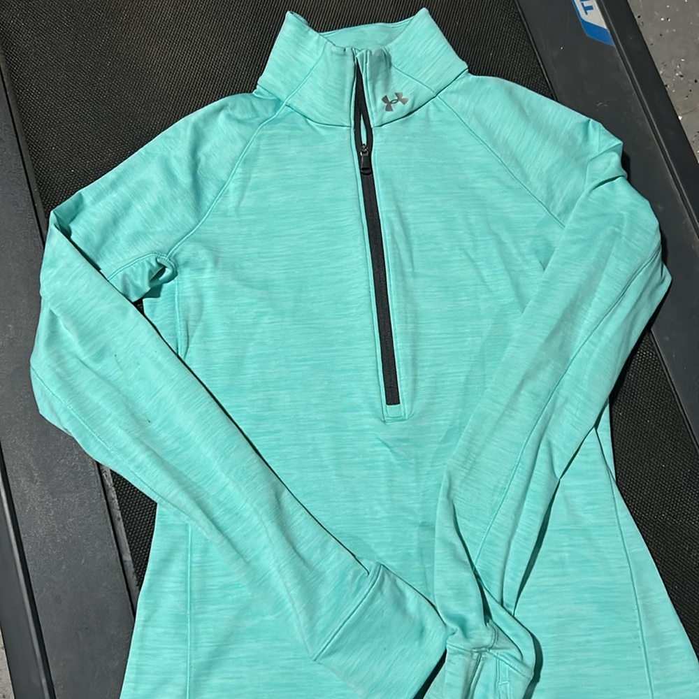Women’s Under Armour Cold Gear Long Sleeve Half Zip Shirt Size Small